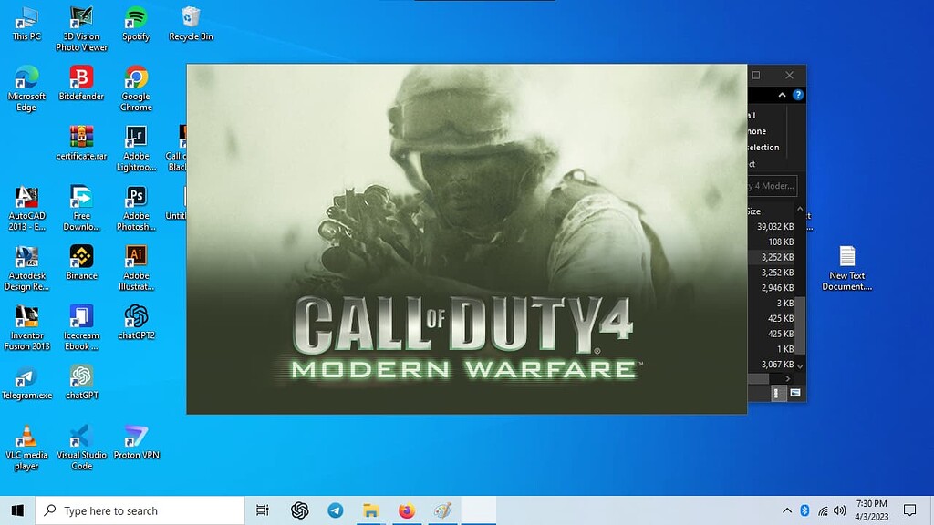 Game crashes without any error CoD4x Client Support CoD4x Mod
